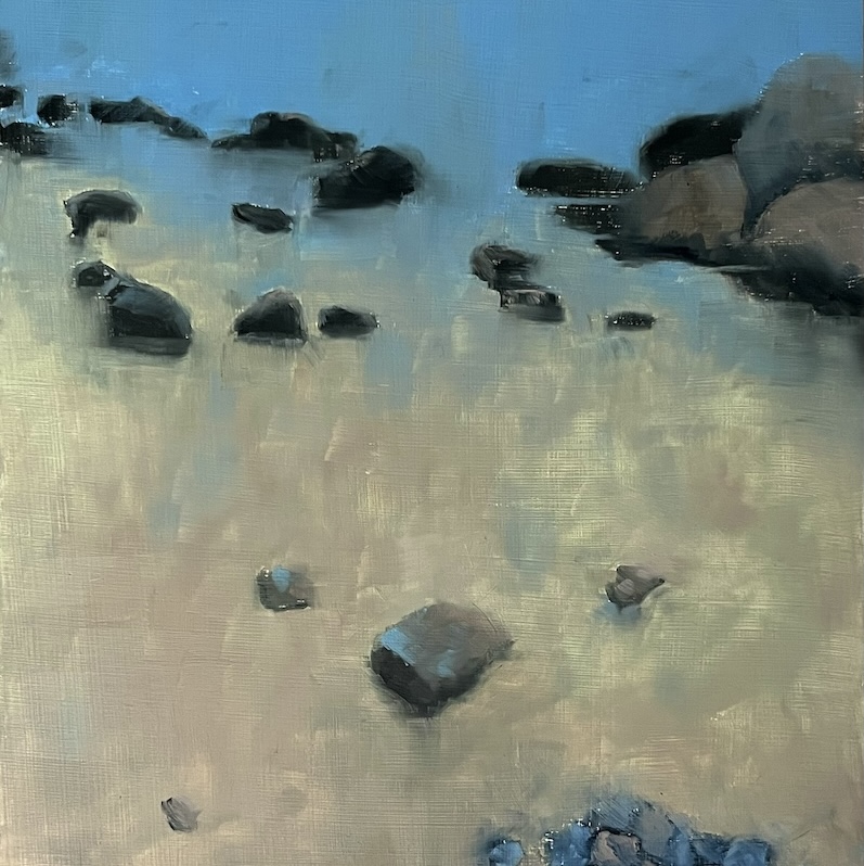 Rocks on Sand Beach